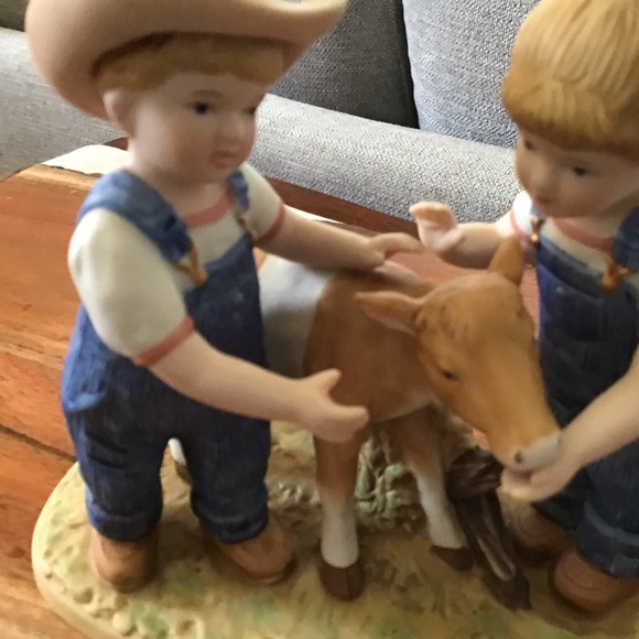 Denim Days / Barnyard  Baby Home Interiors Figurine . 1998 - Picture 3 of 8